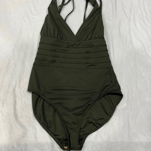 Swim Womens Olive Green Swimsuit Xl Poshmark